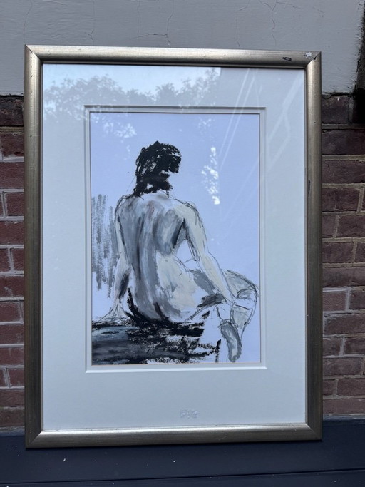 Seated woman seen from behind by Herman (1998)