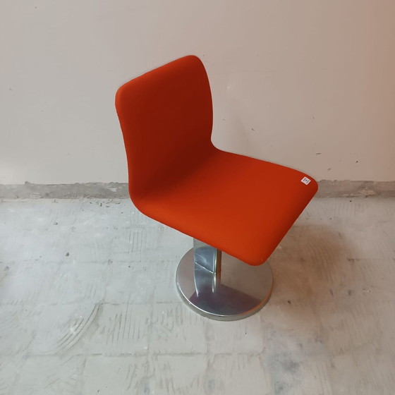 Image 1 of Lot van 4 Vintage Leren Stoelen door Poltronova, Harlow Variant 1971