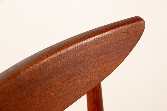 Image 1 of Pair of Danish teak and skai chairs, new, by Harry Ostergaard for Randers Møbelfabrik, 1960.