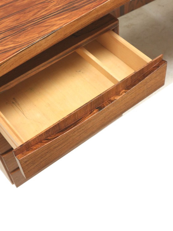 Image 1 of Large rosewood vintage boomerang desk / executive desk from the 1960s