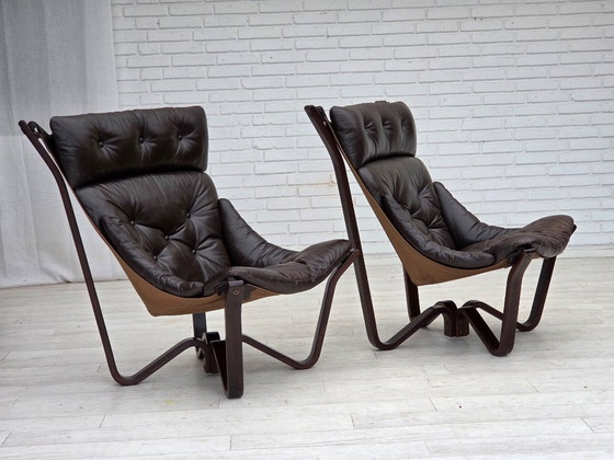 Image 1 of 1970s, Norwegian design by Jim Myrstad, loungechair, model "Viking".