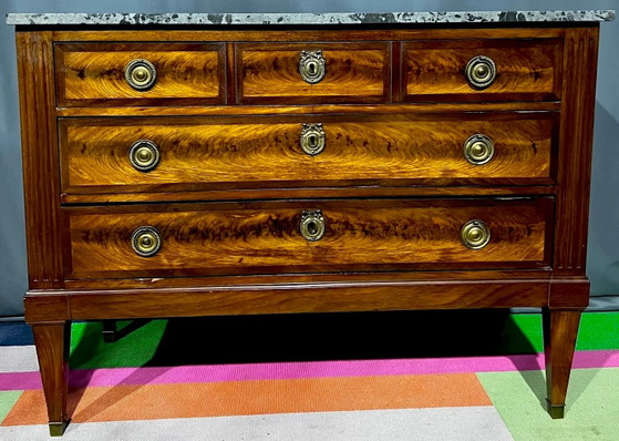 Cassettiera in stile Luigi XVI – Cassettiere, Bronze, Marble (photo 8 of 8)