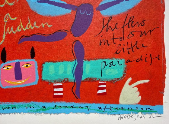Image 1 of Serigrafía Wouter Stips - El paraíso en una tarde de domingo