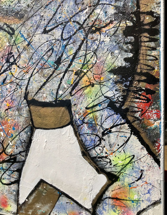 Image 1 of Erik Zwezerijnen schilderij 100x100