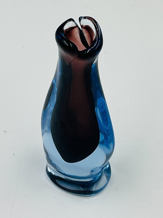 Image 1 of Murano Sommerso Soliflore Vase Flavio Poli Seguso 1960