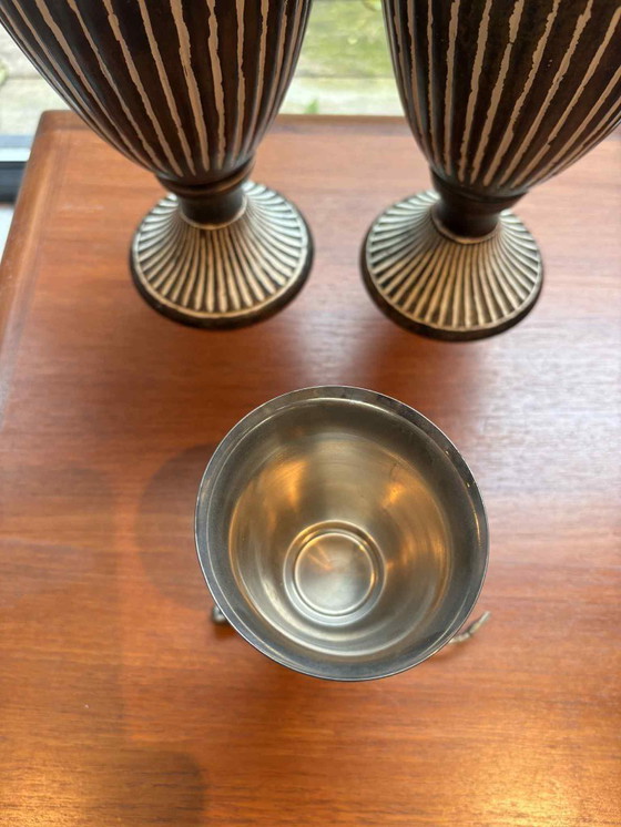 Image 1 of Vintage Mauro Manetti hert stijgbeugelbeker