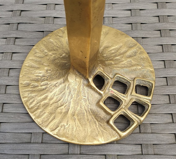 Image 1 of Kurt Jesch Amadeo brutalist 3-light candelabra