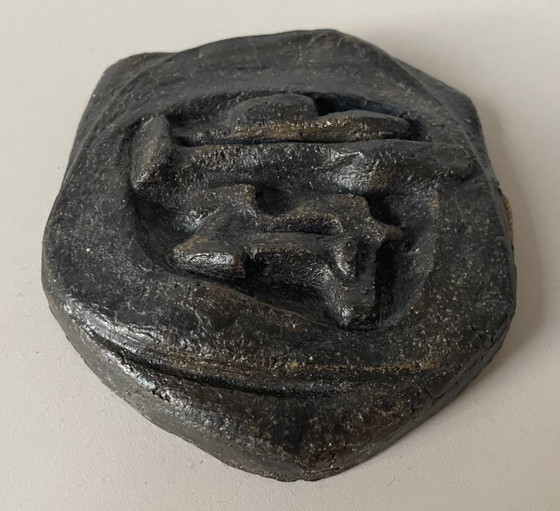 Image 1 of Cees Broehs - Ceramic wall tile in bronze glaze - edition 3/6