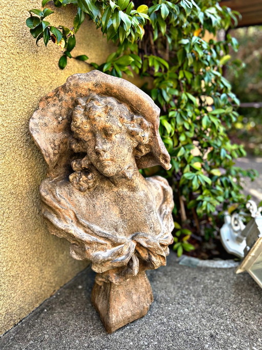 Estatua de busto pintada con cal – decoratieve objecten, Other (photo 2 of 11)