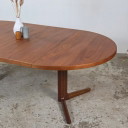 Vintage 1960s Danish oval teak dining table 220cm by 120cm