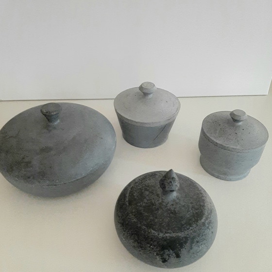 Image 1 of 37pcs.of Handmade Soapstone/Steatite  Tablewear Made In Brasil