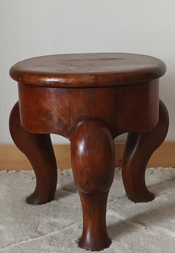 Image 1 of Antique Walnut Piano Stool