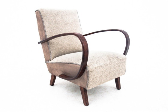 Image 1 of A pair of Art Deco armchairs by J. Halabala from the 1930s, Czechoslovakia.