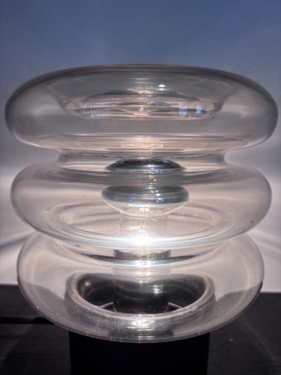 Space Age Table Lamp Glashütte Limburg 'Bulb' 'Moon' Series – Metal (photo 9 of 12)