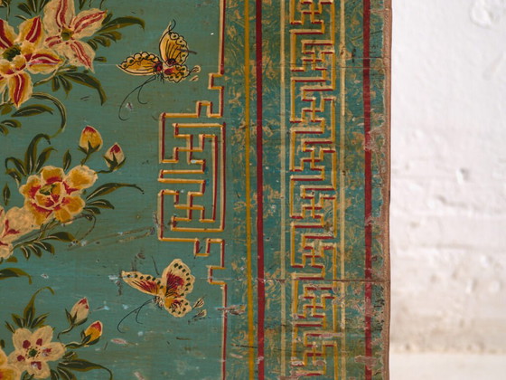 Antike chinesische Truhe aus Kiefernholz – Dongbei, circa 1930 – Aufbewahrungsschrank, Metal (photo 34 of 40)