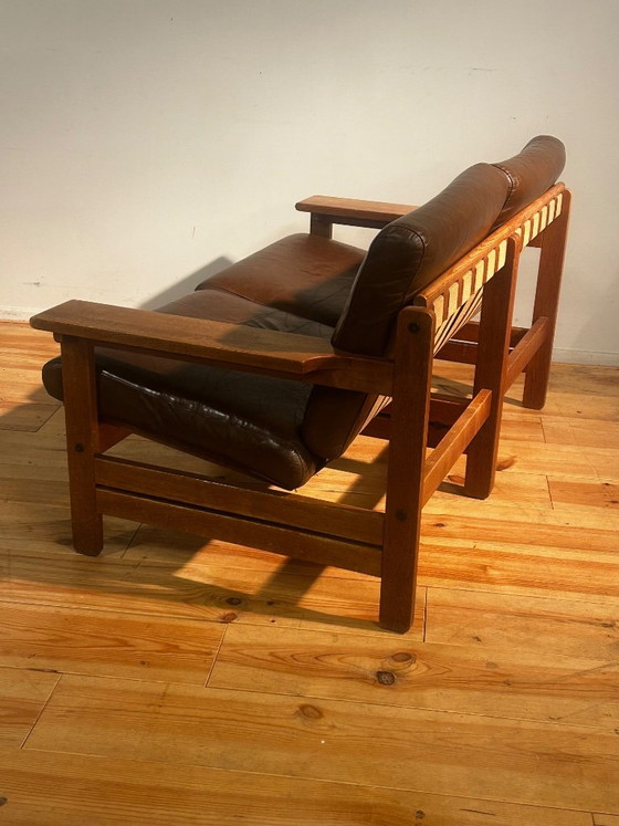 Mid-Century Two-seater in Leather Aksel Dahl – KP Møbler, 2 seaters, Wood (photo 7 of 27)