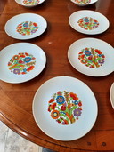 Seventies Seltmann Weiden Bavaria "FLOWER" 16 pieces