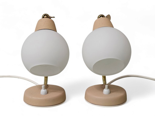 Pair of bedside lamps / table lamps, Mid-Century