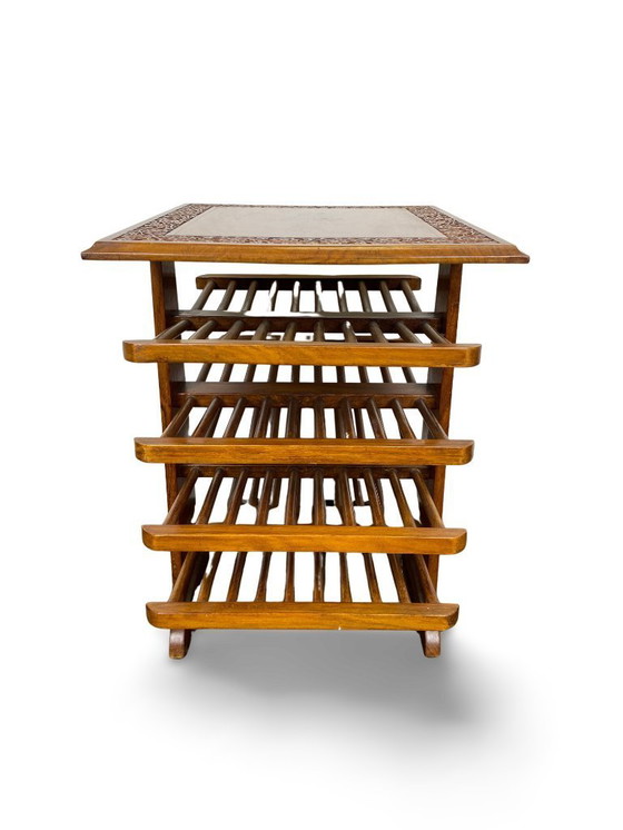 Image 1 of Porte-revues en bois dans le style d'Edward J. Wormley, Circa 1950