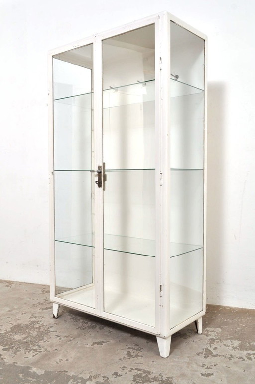 Vintage pharmacy cabinet / display case