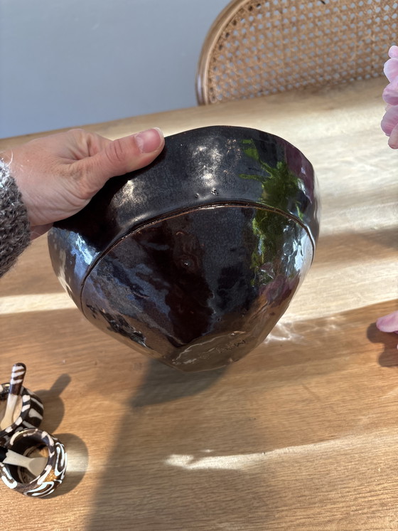 Image 1 of Vintage bruine kom / schaal