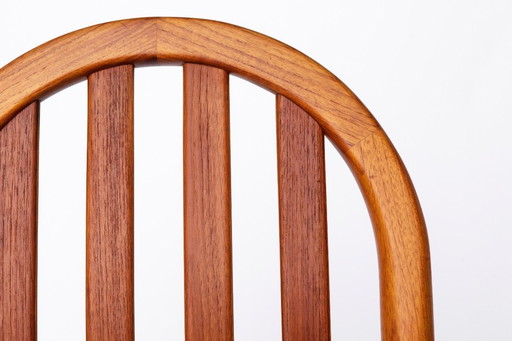 Niels Koefoed “Ole” Chair – 1970s Danish Design, Vintage Teak Dining Chair, Mid-Century Modern, Restored, Original Upholstery