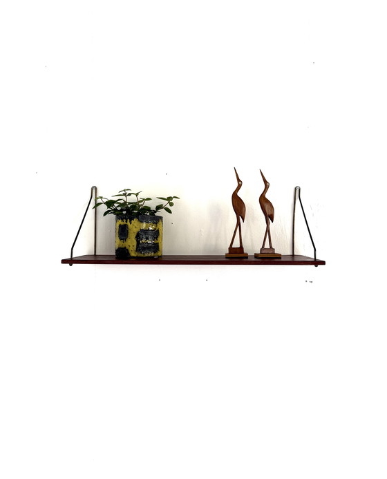 Image 1 of Vintage Teak Wall Shelf, 1960s