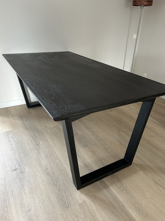 Image 1 of Mesa de comedor de diseño negra 1,90 x 1,00 mtr