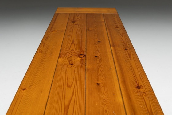Image 1 of Vintage bench in solid pine by Silvio Coppola for Fratelli Montina, Italy 1970
