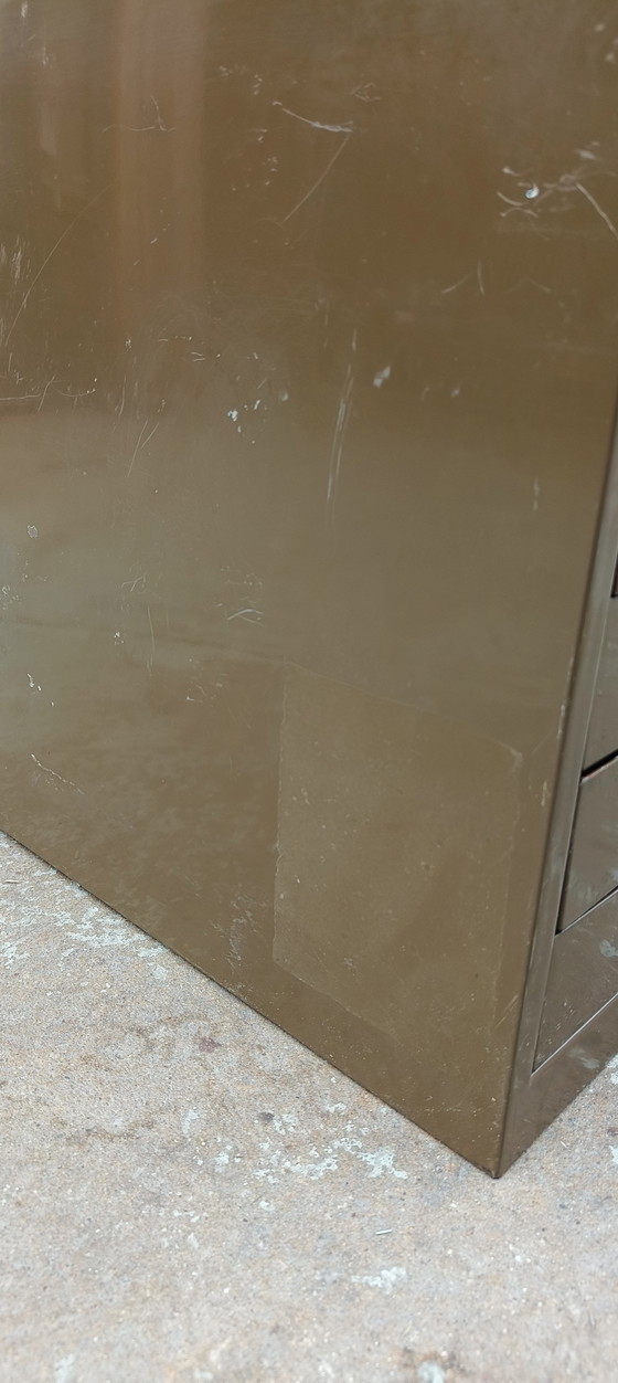 Image 1 of Caisson Gispen A4 au design vert vintage pour bureau