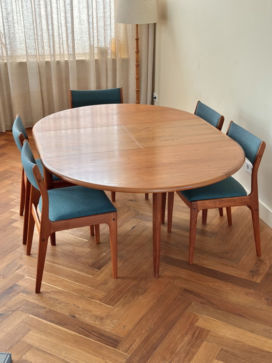 Vintage Dining Table Niels Otto Møller Teak Wood 50s/60s/70s (photo 4 of 15)
