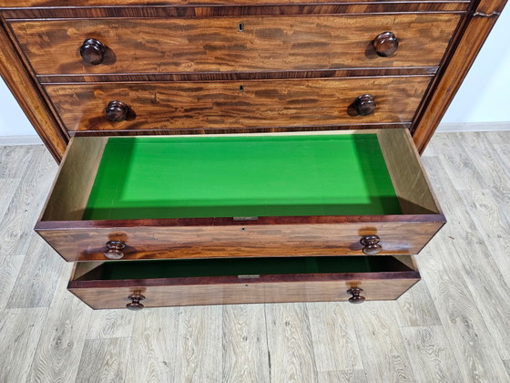 Cómoda Chiffonier Biedermeier de Caoba, Siglo XIX (photo 4 of 24)