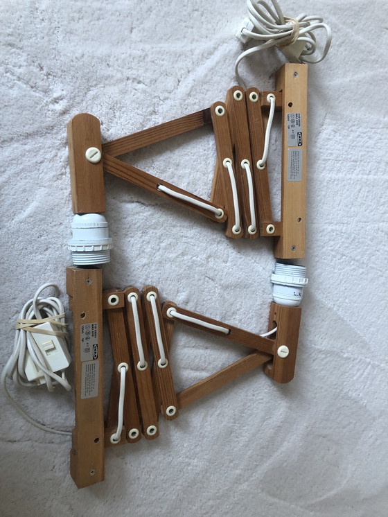 Image 1 of Lampada da parete vintage a forbice Ikea