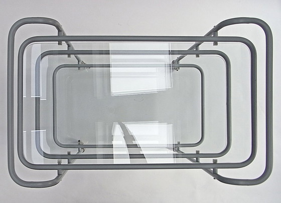 Image 1 of Ever Ready, barwagen, serveerwagen, Lambert, blauwgrijs, glas