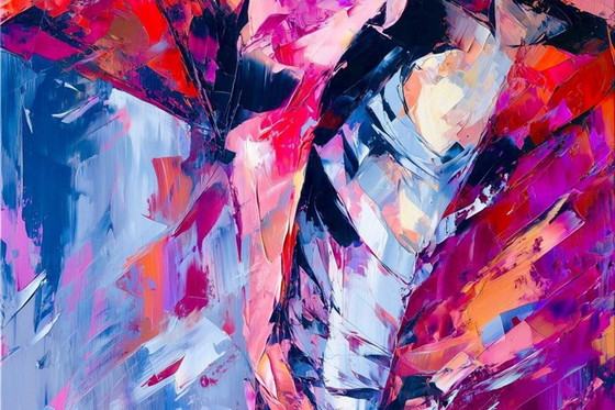 Image 1 of Alberto Ricardo - Michael Jackson - Lithografie van de kunstenaar