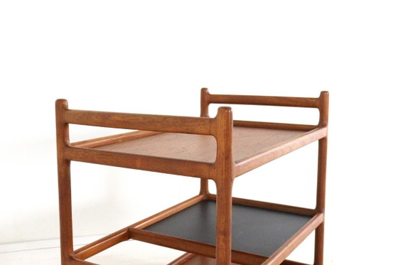 Henning Korch per CFC Silkeborg modello 308 Carrello bar teak vintage – Carrelli bar, Legno (photo 13 of 15)