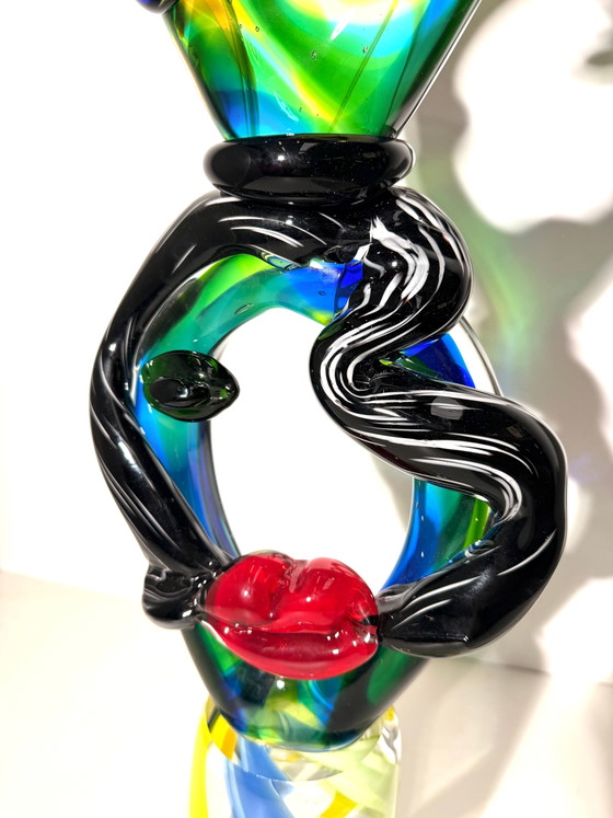 Escultura de tótem de cristal artístico estilo Murano – Glass (photo 6 of 7)