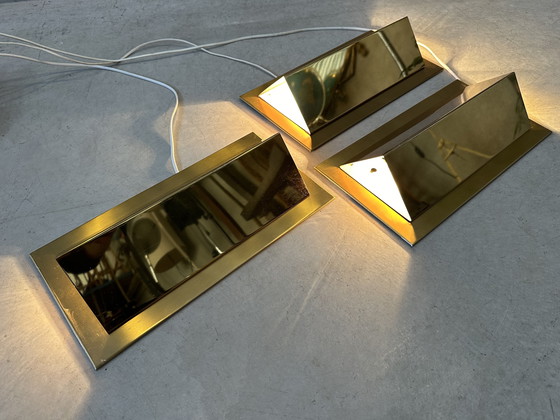 Image 1 of 3x lampade da parete vintage - ottone - LIRO