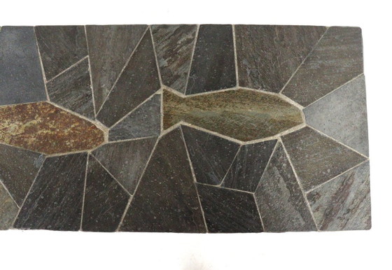 Image 1 of Vintage salontafel 'Fish' brutalist 