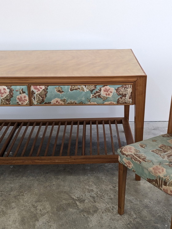 Image 1 of Escritorio (3) - Textil, Madera