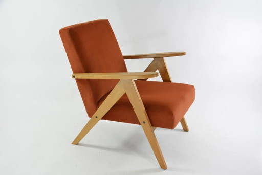 KOMPAS terracotta fauteuil