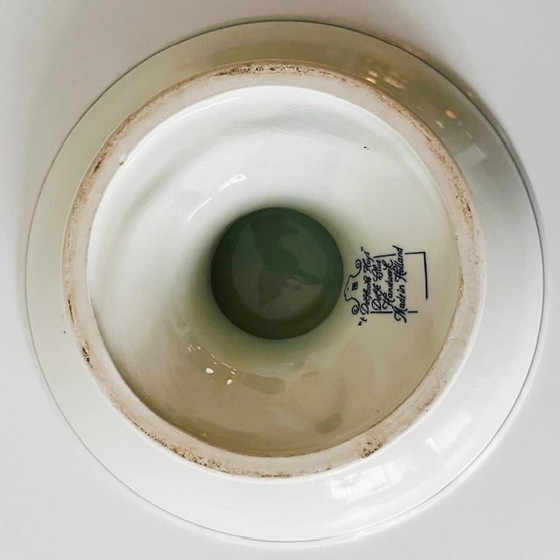 Image 1 of Portafrutta vintage blu Delft a piedi 't Delftse Huys, anni '80