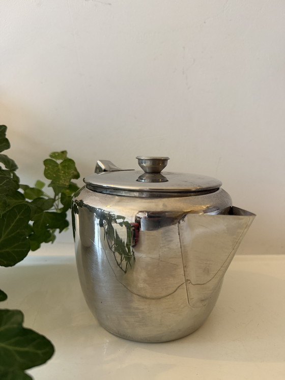 Image 1 of Chrome teapot from the 1970s