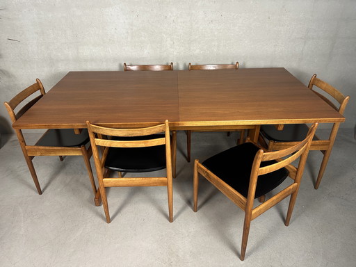 Vintage dining room set - Van Den Berghe Pauvers 1966