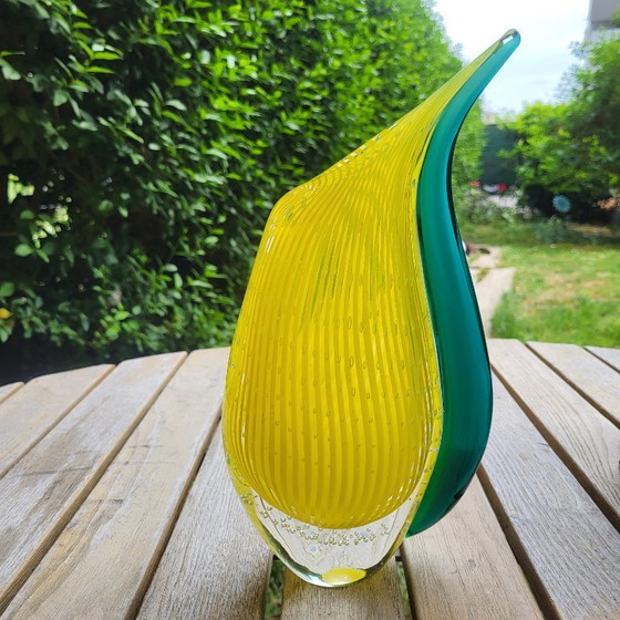 Image 1 of Rare Rosenthal Murano Dewdrop bubble crystal vase, 1970