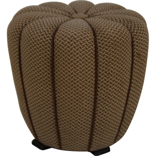 Pouf vintage Art déco par Jindrich Halabala pour Up Zavody, Tchécoslovaquie, années 1930