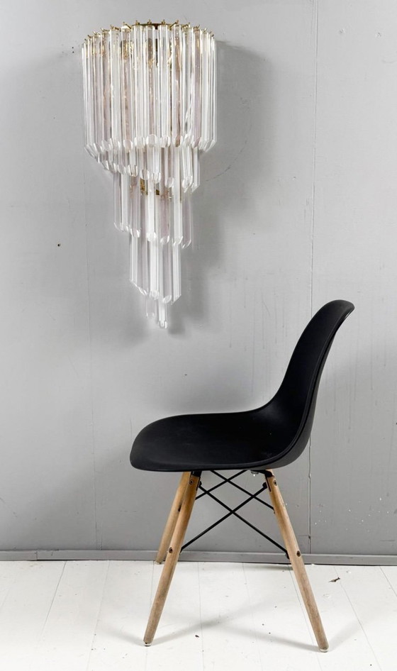 Image 1 of Lampada da parete/applique a cascata di metà secolo di Paulo Venini, vetro di Murano, Italia, anni '70