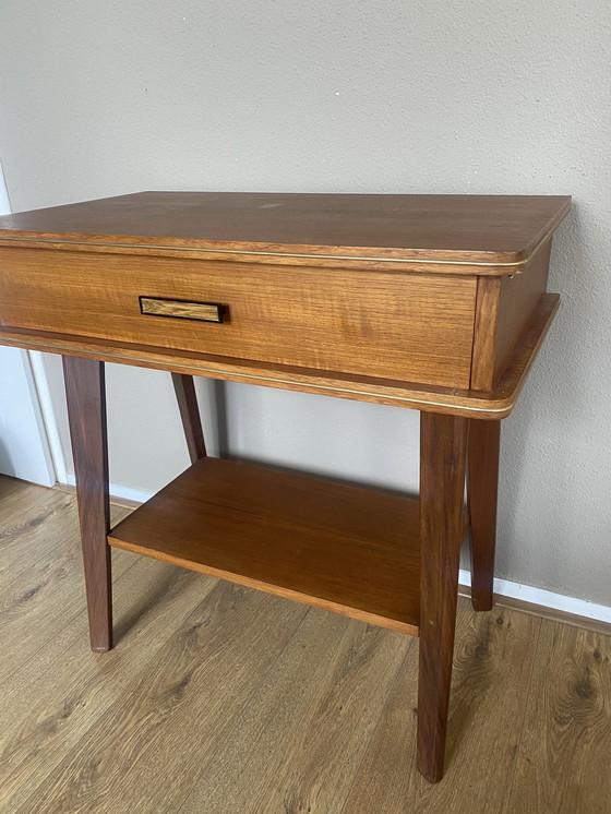 Image 1 of Vintage Table Cabinet With Drawer