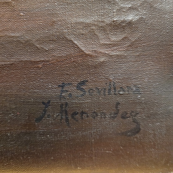 Image 1 of "Bodegón De Frutas", Escuela Sevillana, J. Hernández, S. Xx - España