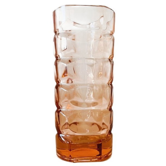 Image 1 of Vintage vaasje Rosaline Luminarc roze glas 1960's